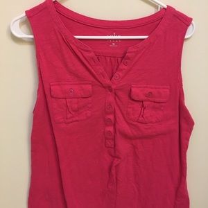 Pink Sleeveless Shirt